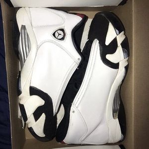 Jordan 14 Black Toes.